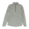 Gray Solid 1/4 Zip Pullover