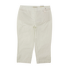 White Petite Solid Denim Capris