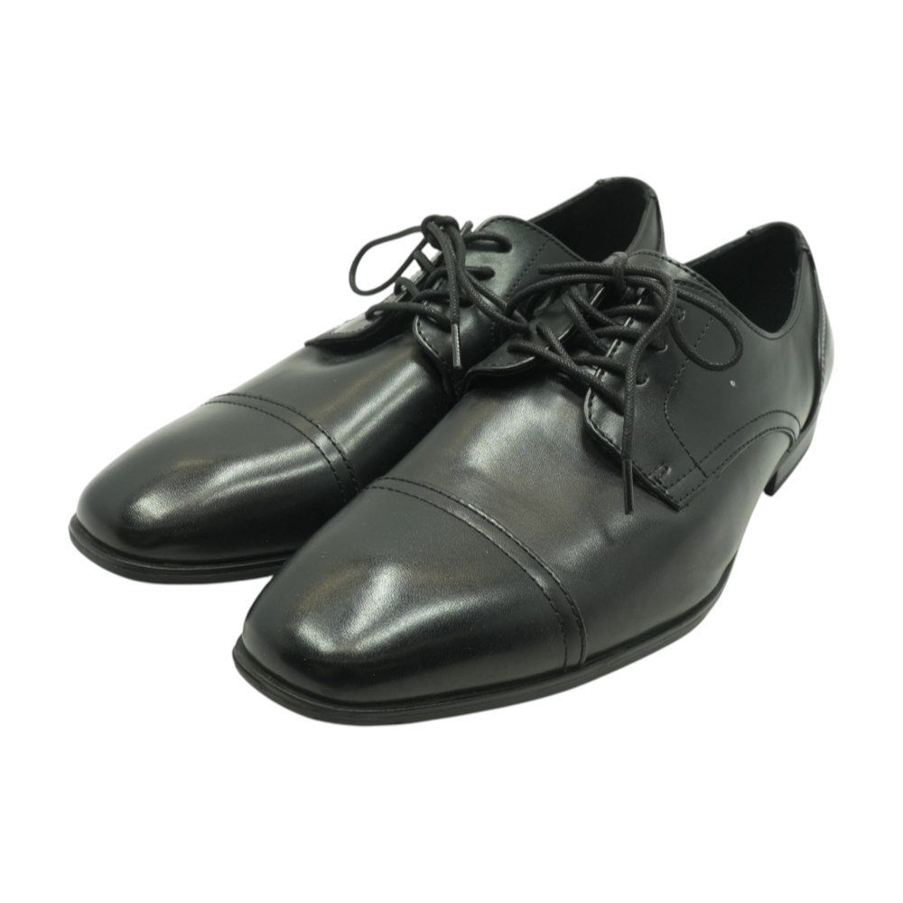 Black Lace-Up Dress Shoes