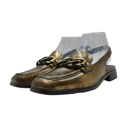 Bronze Slip-On Flats