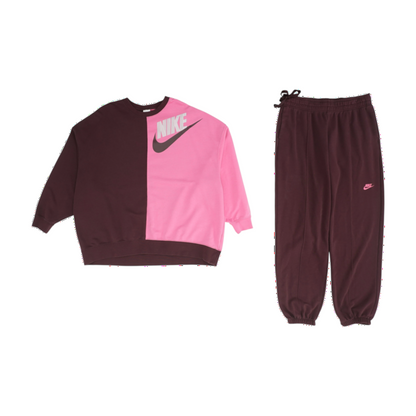 Burgundy Color Block Active Set