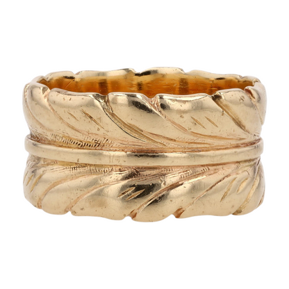 14K Yellow Gold Band Ring
