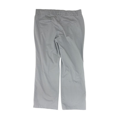 Gray Solid Chino Pants
