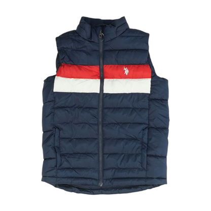 Navy Color Block Vest