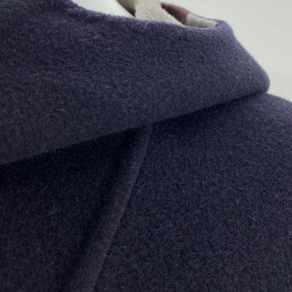 Navy Damier Reversible Hooded Blouson