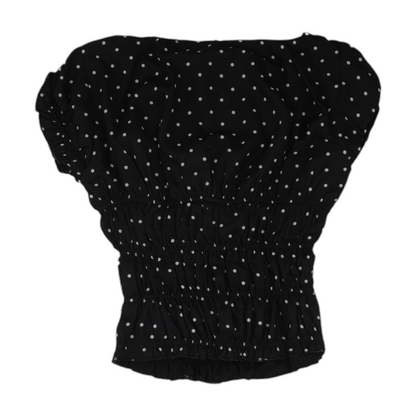 Black Polka Dot Blouse