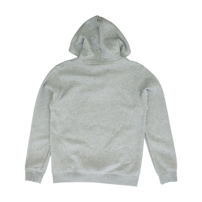 Gray Solid Hoodie Pullover