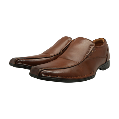 Brown Slip-On Dress Shoes