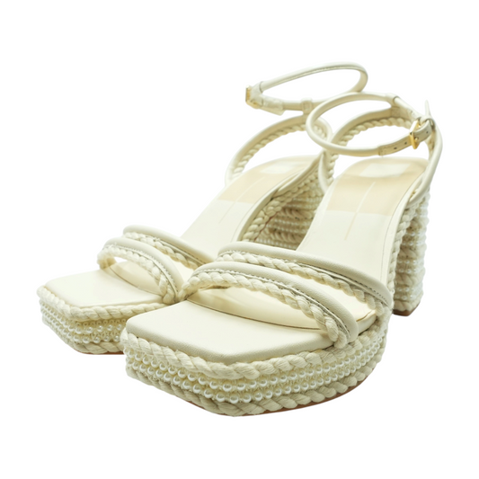 Ivory Block Heels