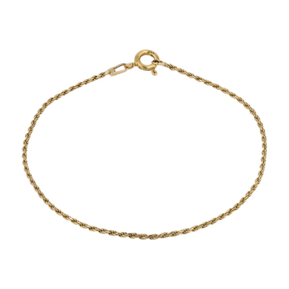 14K Yellow Gold Chain Bracelet