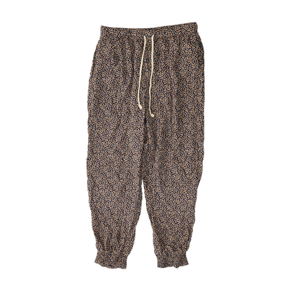 Navy Floral Regular Pants