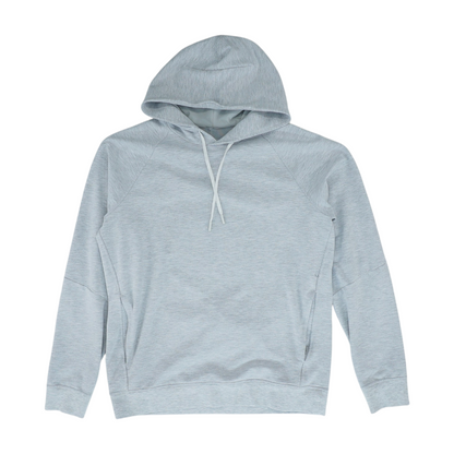 Gray Solid Hoodie Pullover