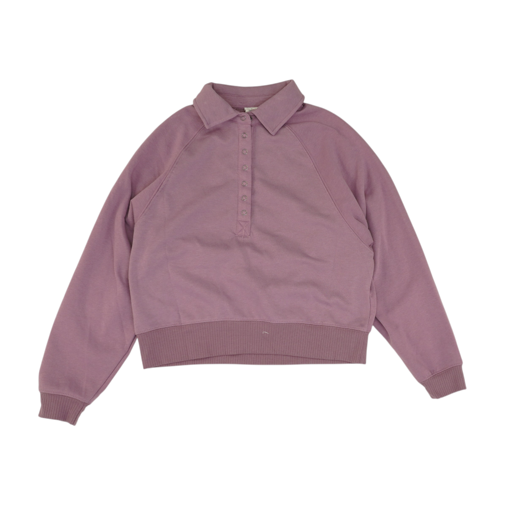 Purple Solid 1/4 Zip Pullover