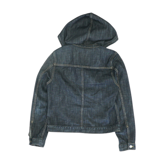Hover Blue Solid Denim Jacket