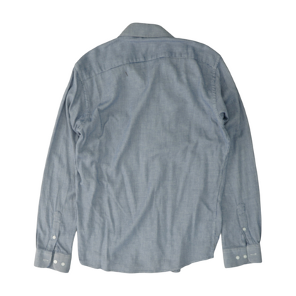 Blue Print Long Sleeve Button Down