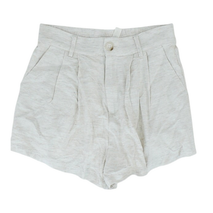 Beige Solid Chino Shorts