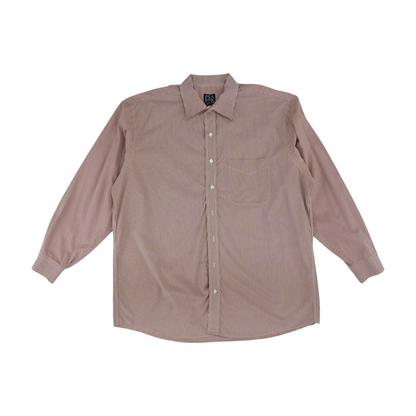 Orange Check Long Sleeve Button Down