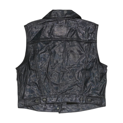 Blue Solid Vest