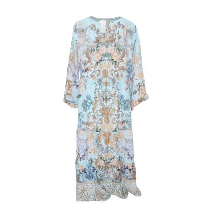 Blue Floral Maxi Dress