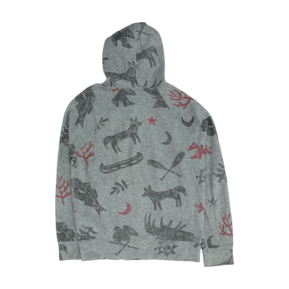 Gray Solid 1/4 Zip Pullover