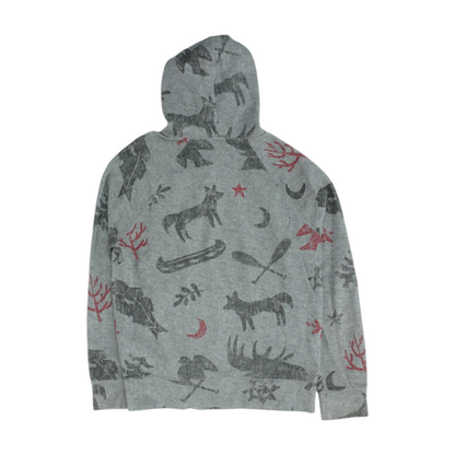 Gray Solid 1/4 Zip Pullover