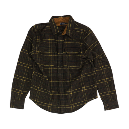 Green Plaid Flannel Button Down