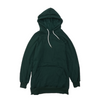 Green Plus Size Solid Hoodie Pullover