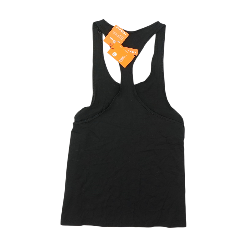 Black Solid Active Tank