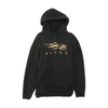 Black Solid Hoodie Pullover