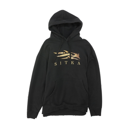 Black Solid Hoodie Pullover