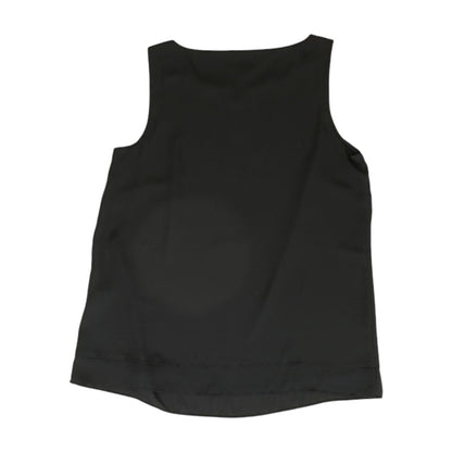 Black Solid Sleeveless Blouse