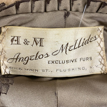 Vintage Brown Mink Fur Shawl
