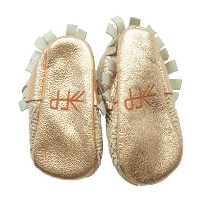 Rose Gold Crib Shoes