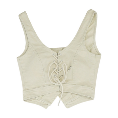 Beige Cropped Blouse