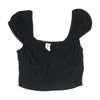 Black Cropped Blouse