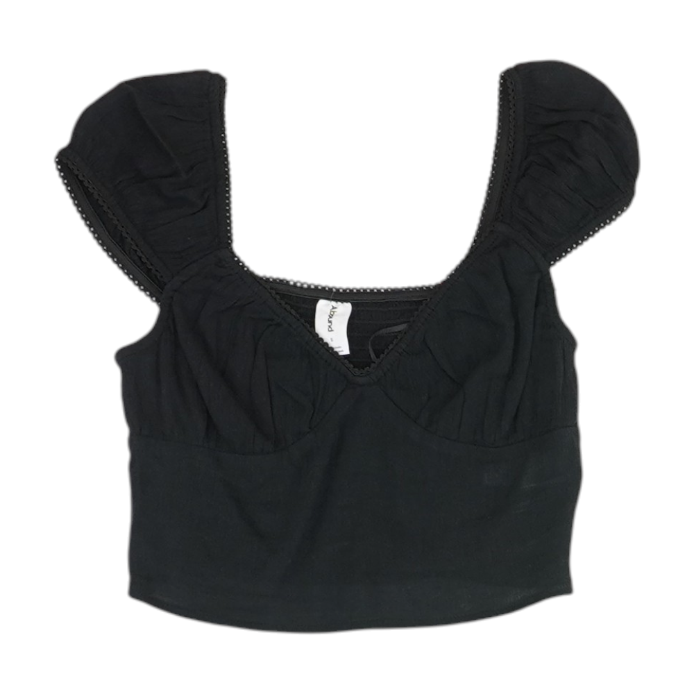 Black Cropped Blouse