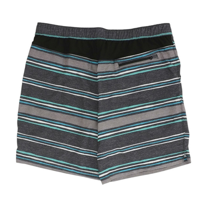 Gray Striped Swim Bottom