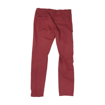 Red Solid Chino Pants