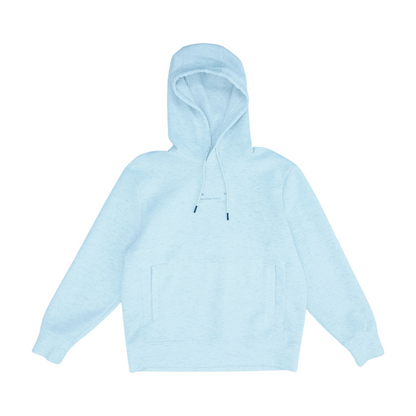 White Solid Hoodie Pullover