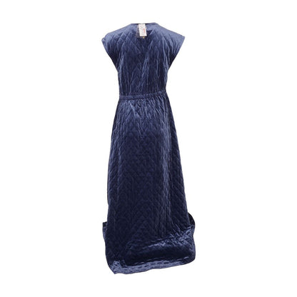 Blue Solid Dress