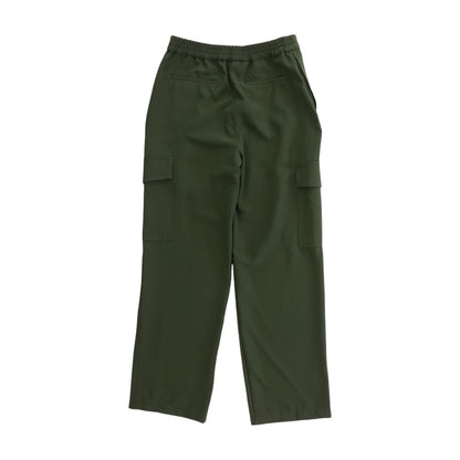 Green Solid Cargo Pants