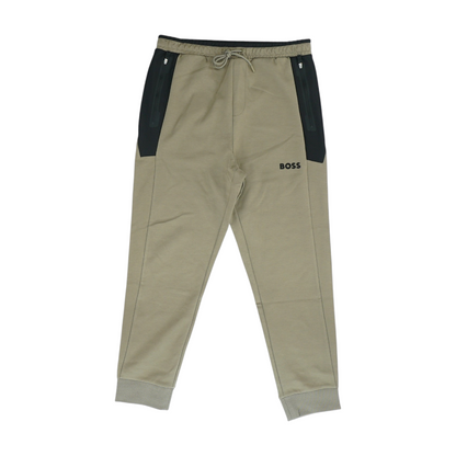 Brown Color Block Regular Pants