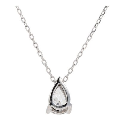 1 ctw Sterling Silver Lab Grown Diamond Pendant Necklace