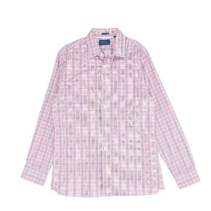 Pink Plaid Long Sleeve Button Down