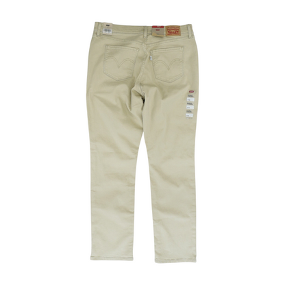 Tan Straight Jeans
