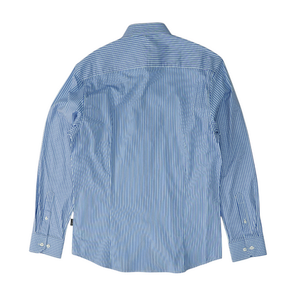 Blue Striped Long Sleeve Button Down