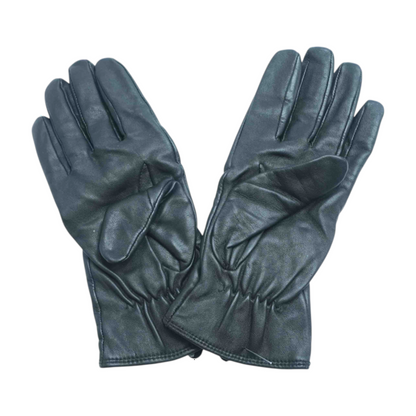 Black Leather Gloves
