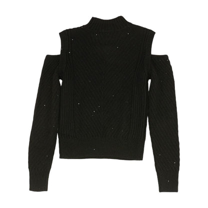 Black Solid Sweater