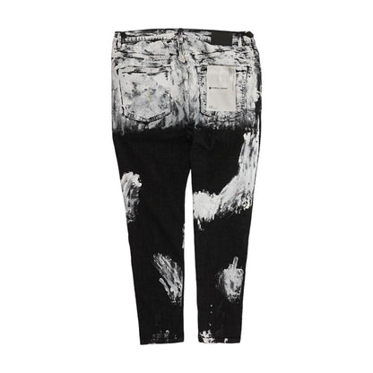 Dropped Fit Mid Rise with Slim Leg Jeans in Black
