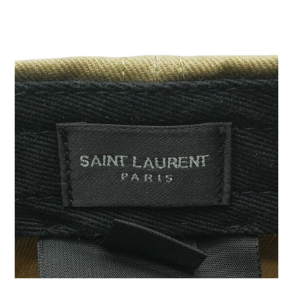 Beige Logo Embroidered Baseball Cap